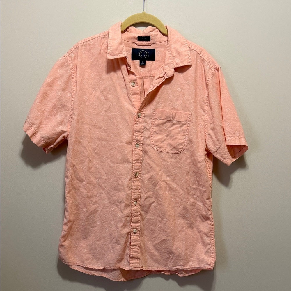 Even Tide Men’s Short-Sleeve Button-Up Shirt